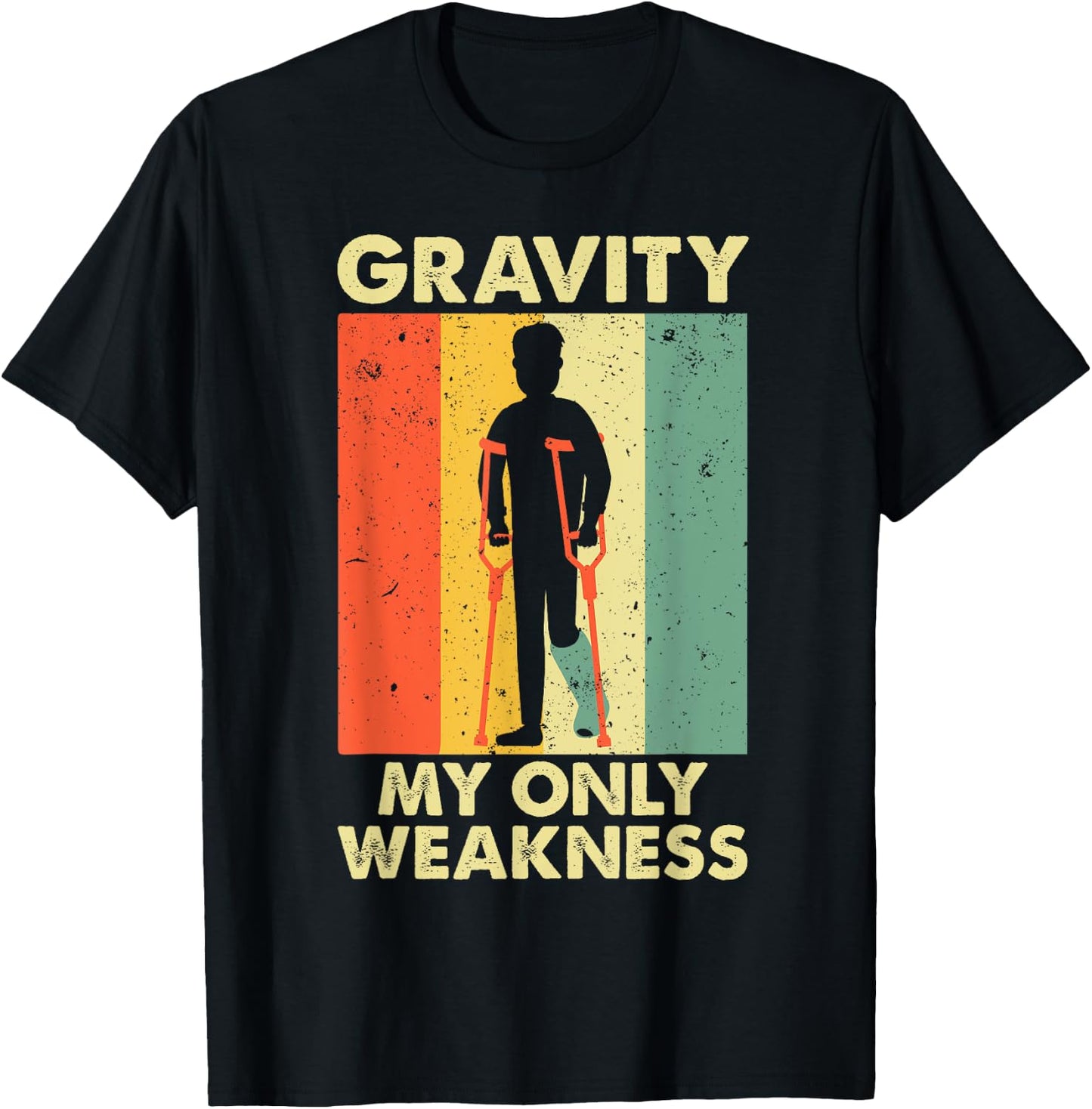 Funny Broken Leg Art Women Ankle Knee Foot Surgery T-Shirt - T-Shirt | Black