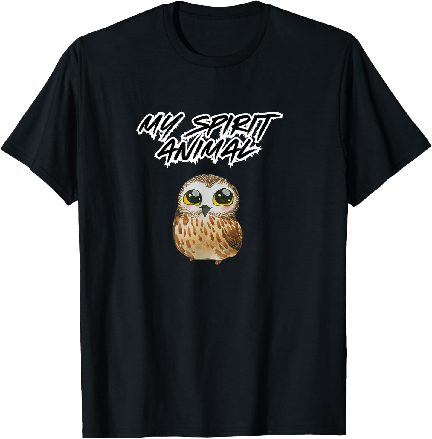 My Inner Owl Spirit Animal T-Shirt - T-Shirt | Black