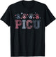 PICU nurse Vintage Patriotic Peds ICU Nurse 4th of July Men T-Shirt - T-Shirt | Black