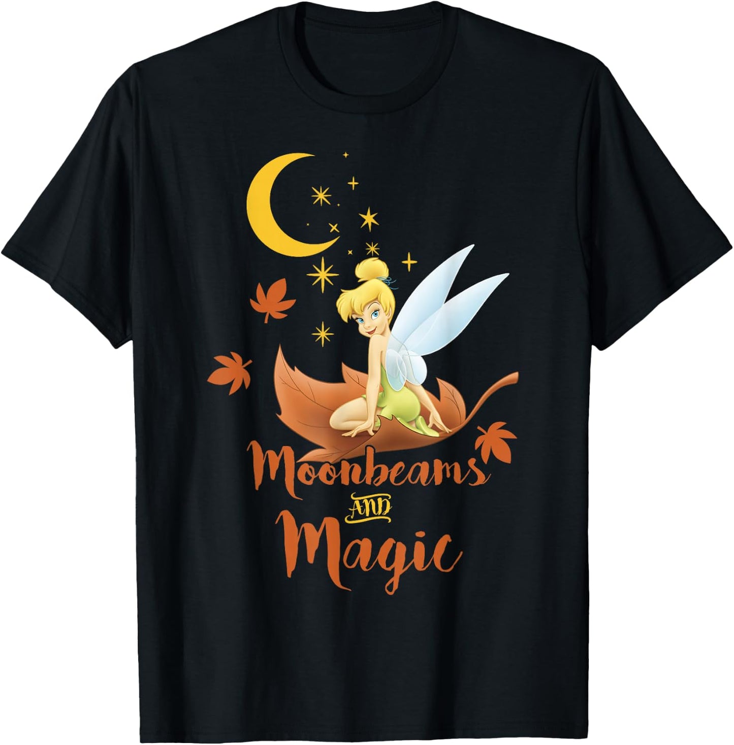 Disney Peter Pan Tinker Bell Fall Moonbeams & Magic Logo T-Shirt - T-Shirt | Black