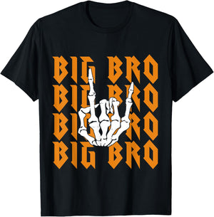 Bad Two Big Bro To The Bone Birthday 2 Years Old Funny T-Shirt - T-Shirt | Black