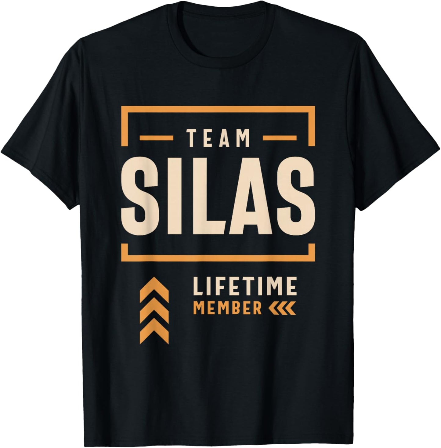Team Silas Lifetime Member Funny Name Silas T-Shirt - T-Shirt | Black