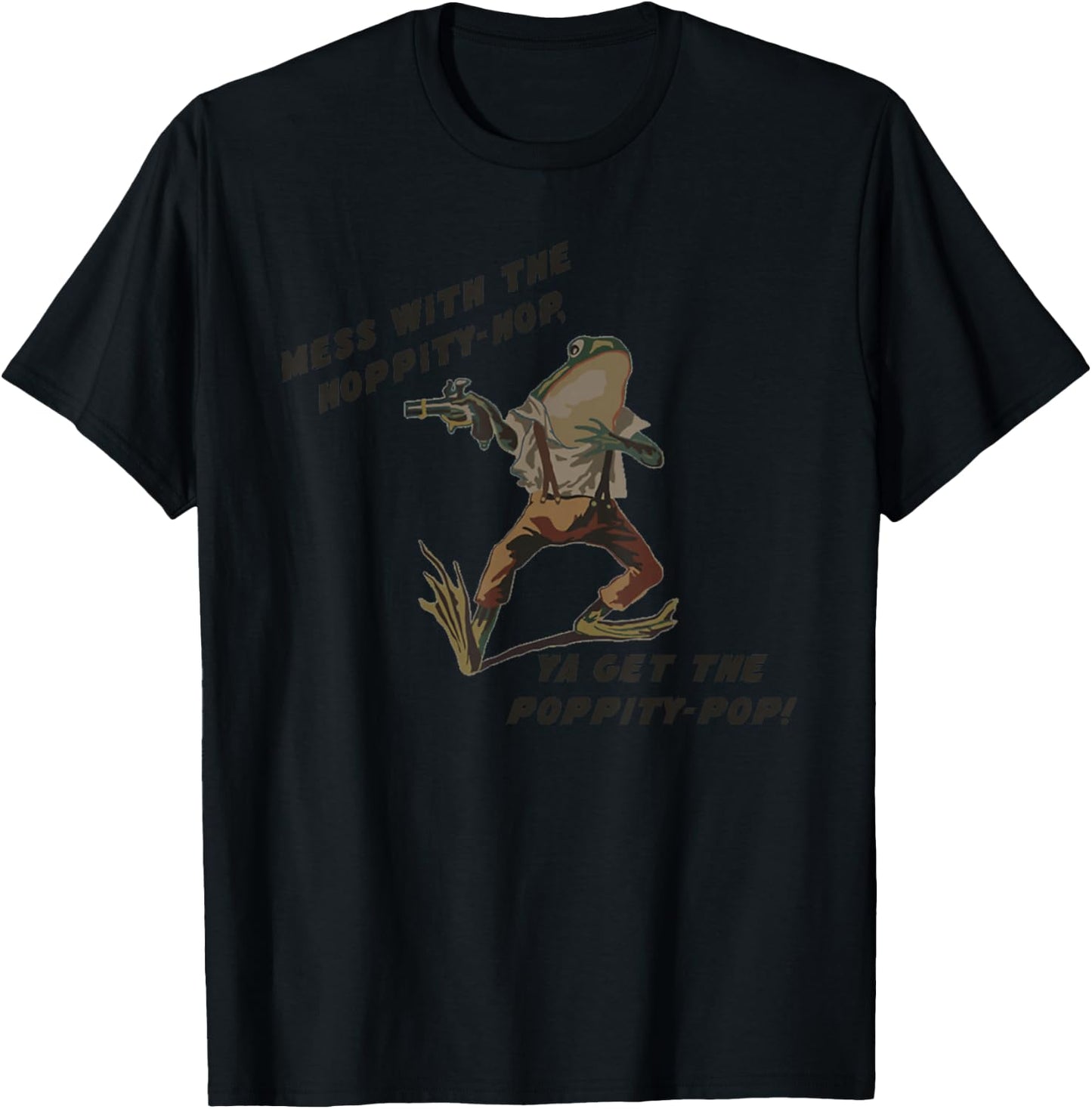 2A Pro Gun Frog Funny T-Shirt - T-Shirt | Black