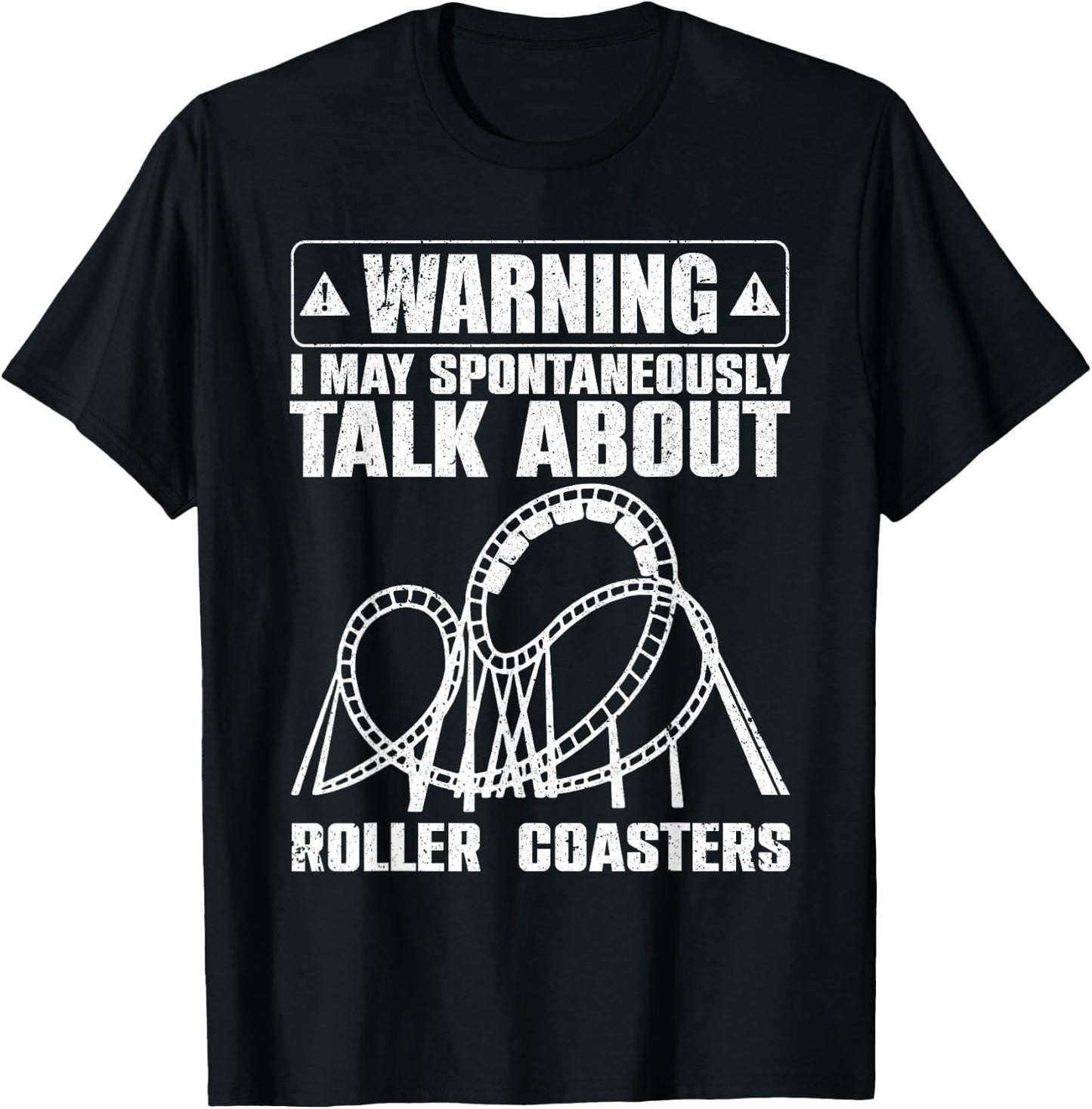 Cute Roller Coaster Women Ride Rollercoaster Lovers T-Shirt - T-Shirt | Black