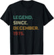 50 Years Old Legend Since December 1975 50th Birthday T-Shirt - T-Shirt | Black