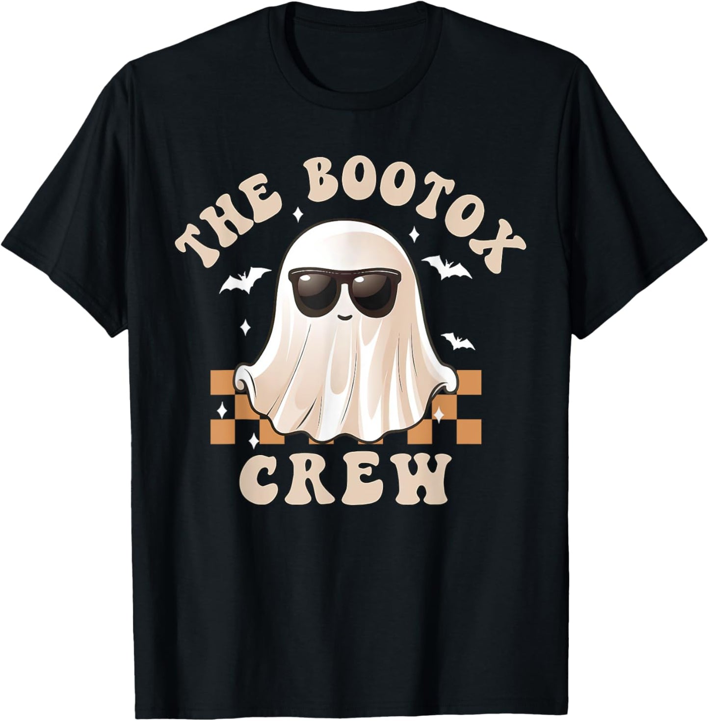 The Bootox Crew Ghost Sunglasses Aesthetic Nurse Halloween T-Shirt - T-Shirt | Black