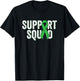 Kidney Disease Support Squad - Green Awareness Ribbon T-Shirt - T-Shirt | Black