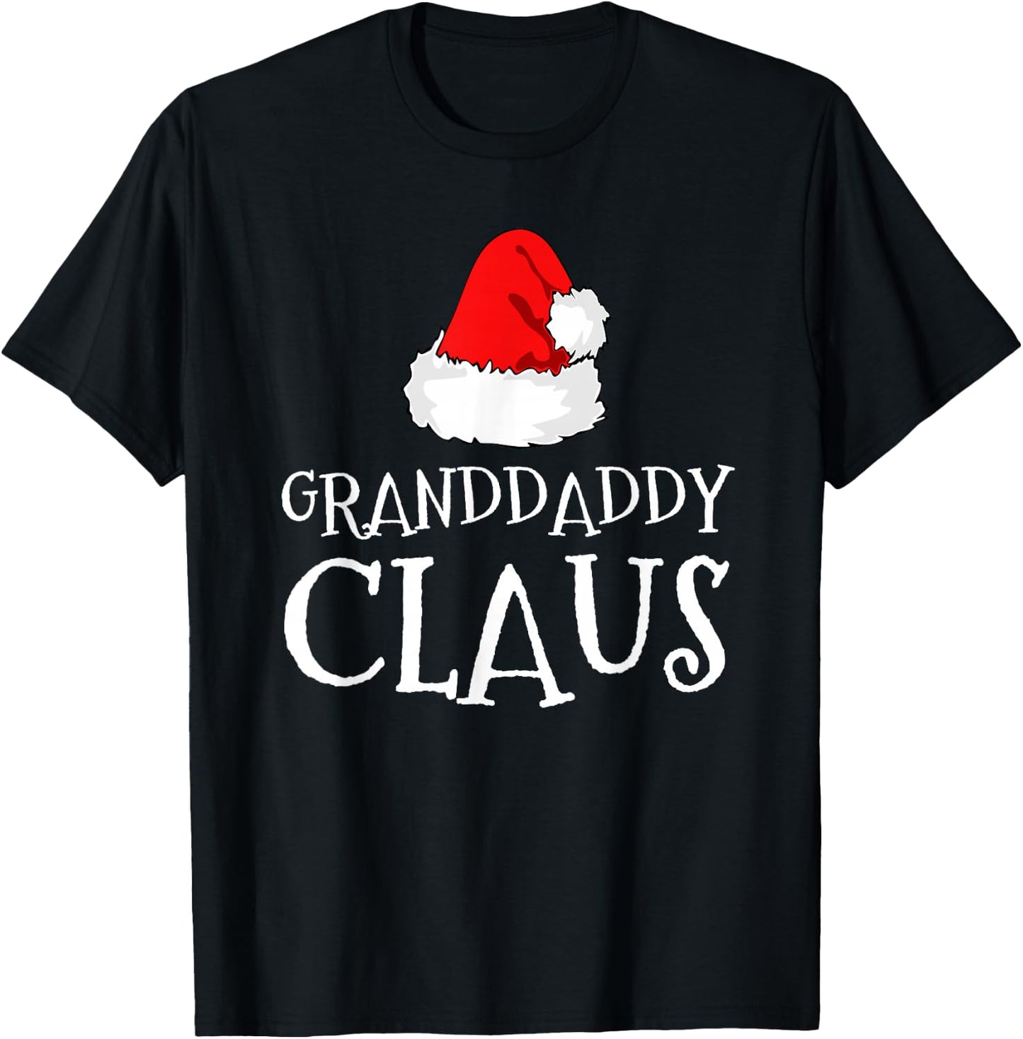 Granddaddy Claus Christmas Santa's Pajama Family Matching T-Shirt - T-Shirt | Black