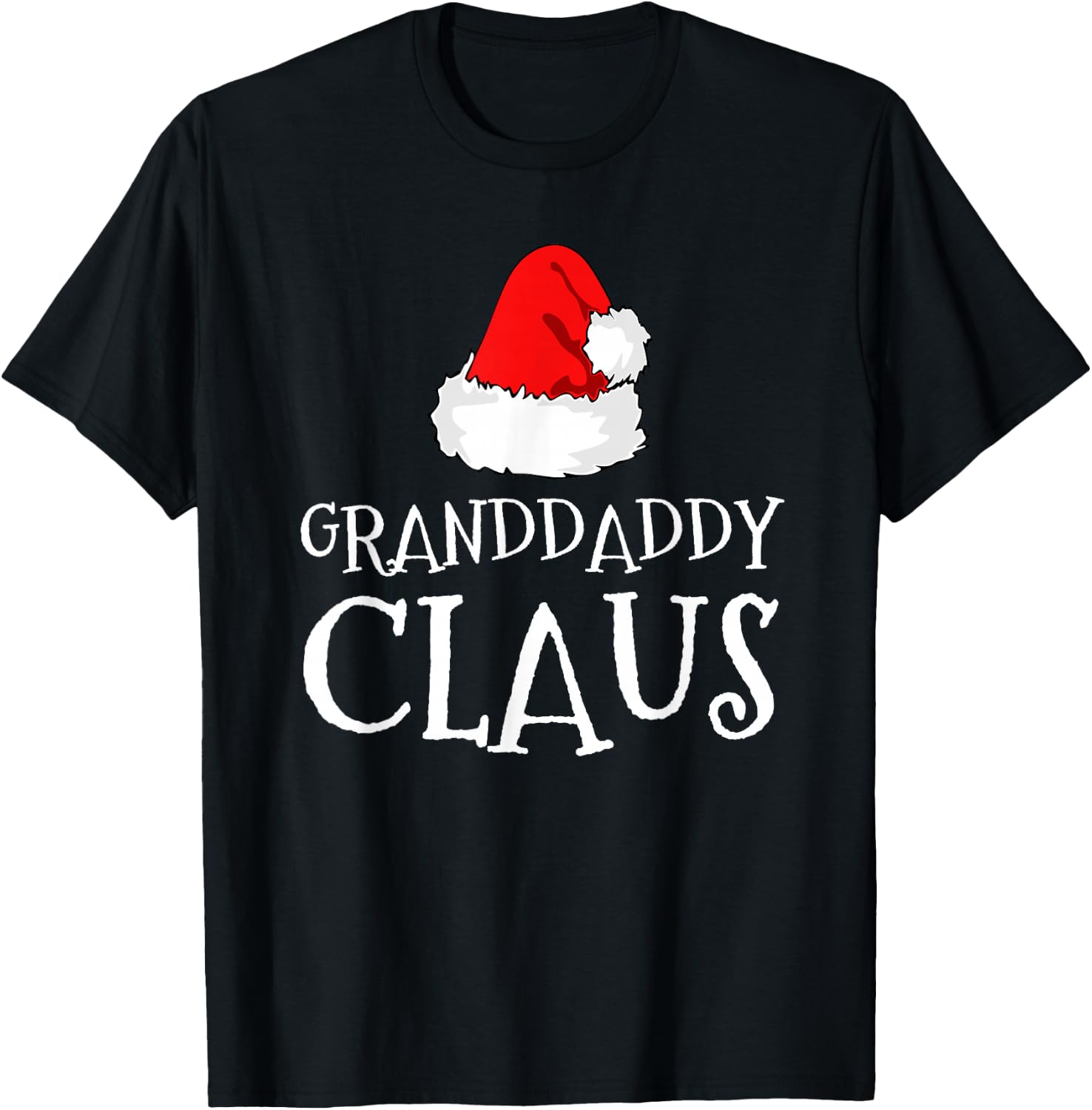 Granddaddy Claus Christmas Santa's Pajama Family Matching T-Shirt - T-Shirt | Black