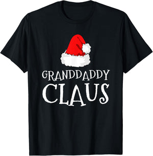 Granddaddy Claus Christmas Santa's Pajama Family Matching T-Shirt - T-Shirt | Black