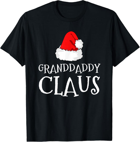 Granddaddy Claus Christmas Santa's Pajama Family Matching T-Shirt - T-Shirt | Black