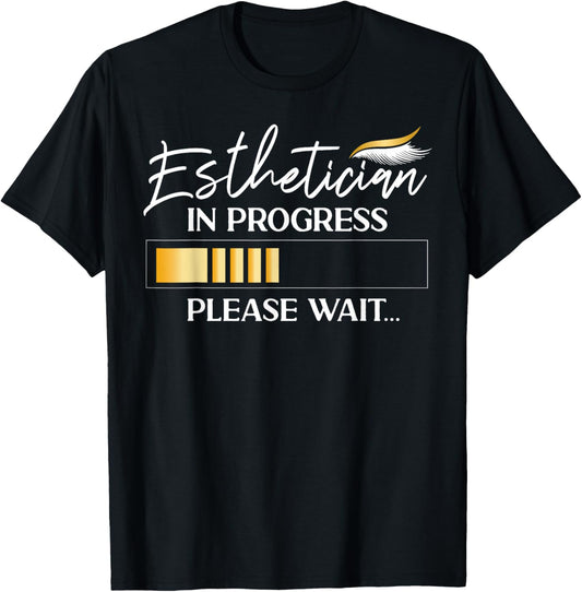 Cute Licensed Esthetician Skincare Beautician Esthetician In T-Shirt - T-Shirt | Black