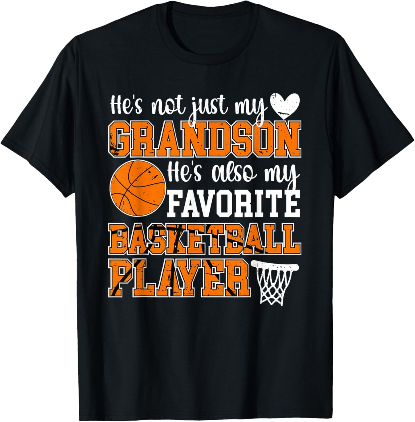 My Grandson Proud Basketball Nana Of A Basketball Player T-Shirt - T-Shirt | Black