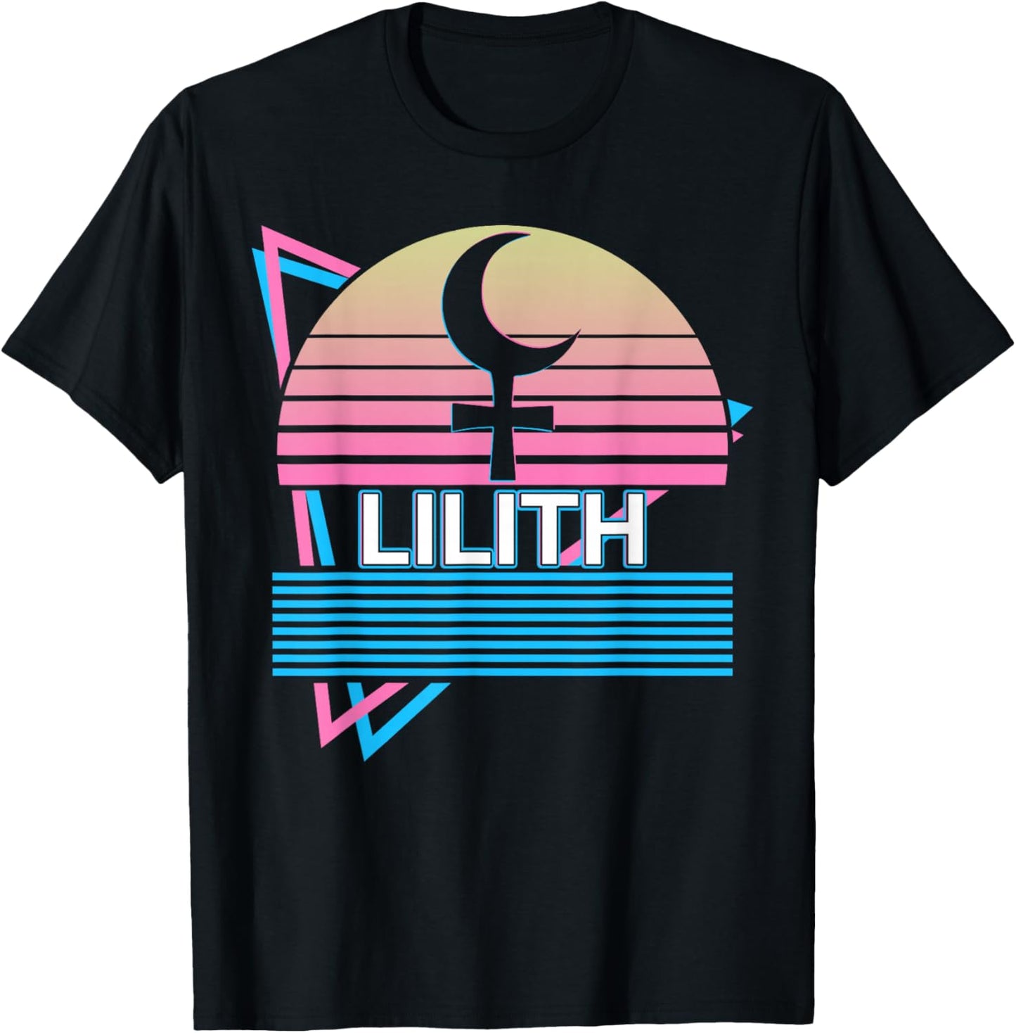 Lilith Dark Moon Retro T-Shirt - T-Shirt | Black