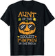Aunt Of The Coolest Pumpkin In The Patch Halloween T-Shirt - T-Shirt | Black