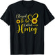 Blessed To Be Called Honey Cute Sunflower Mothers Day T-Shirt - T-Shirt | Black