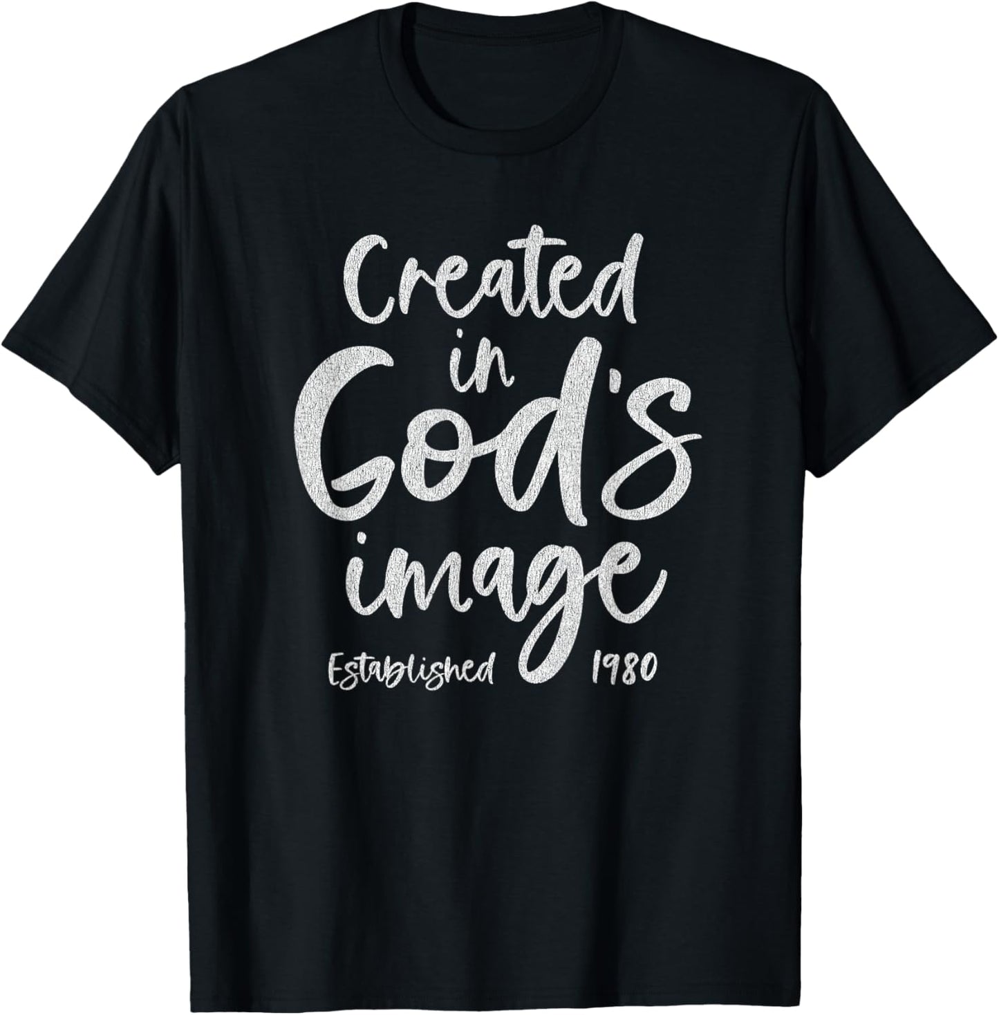 45 Year Old Christian Jesus Christ 1980 45th Birthday T-Shirt - T-Shirt | Black