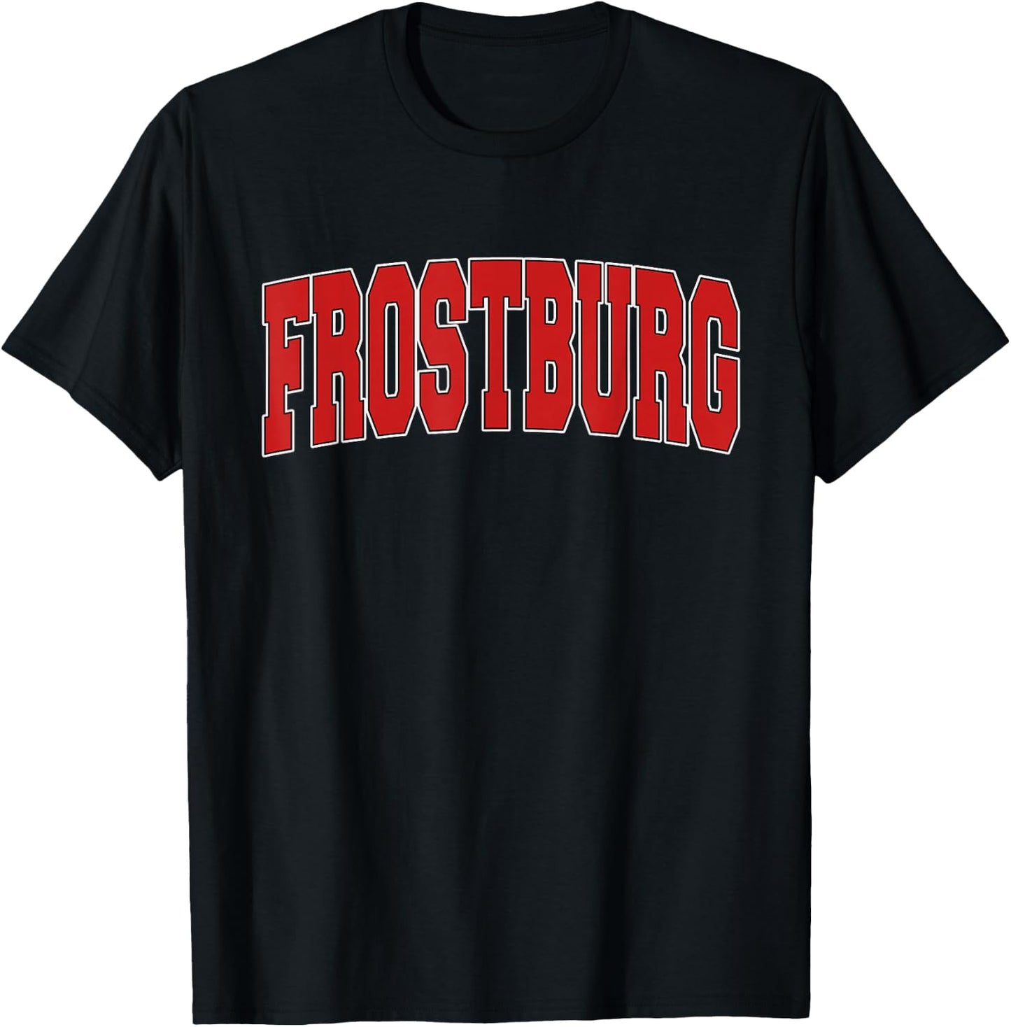 FROSTBURG MD MARYLAND Varsity Style USA Vintage Sports T-Shirt - T-Shirt | Black