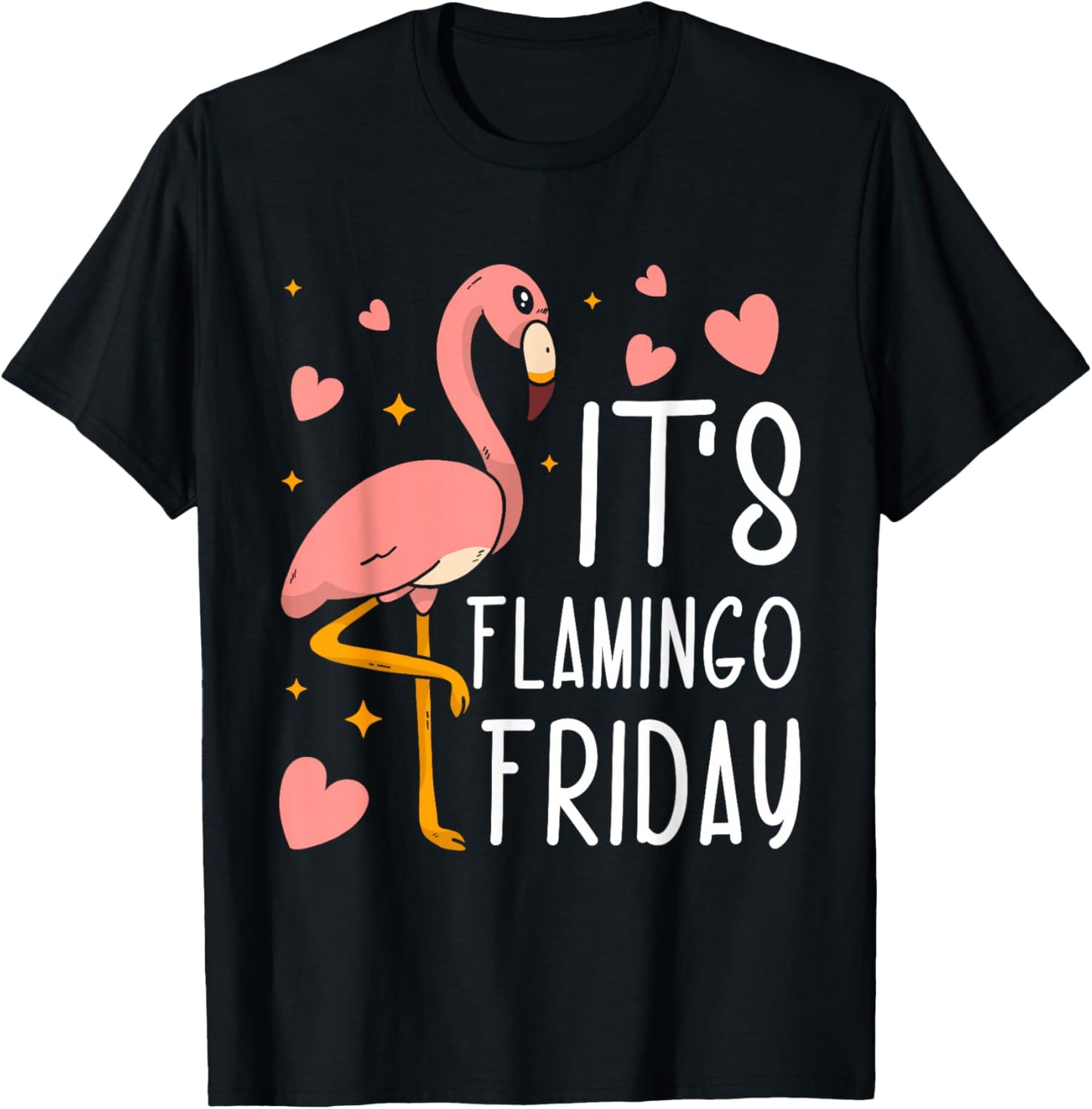 It's Flamingo Friday T-Shirt - T-Shirt | Black
