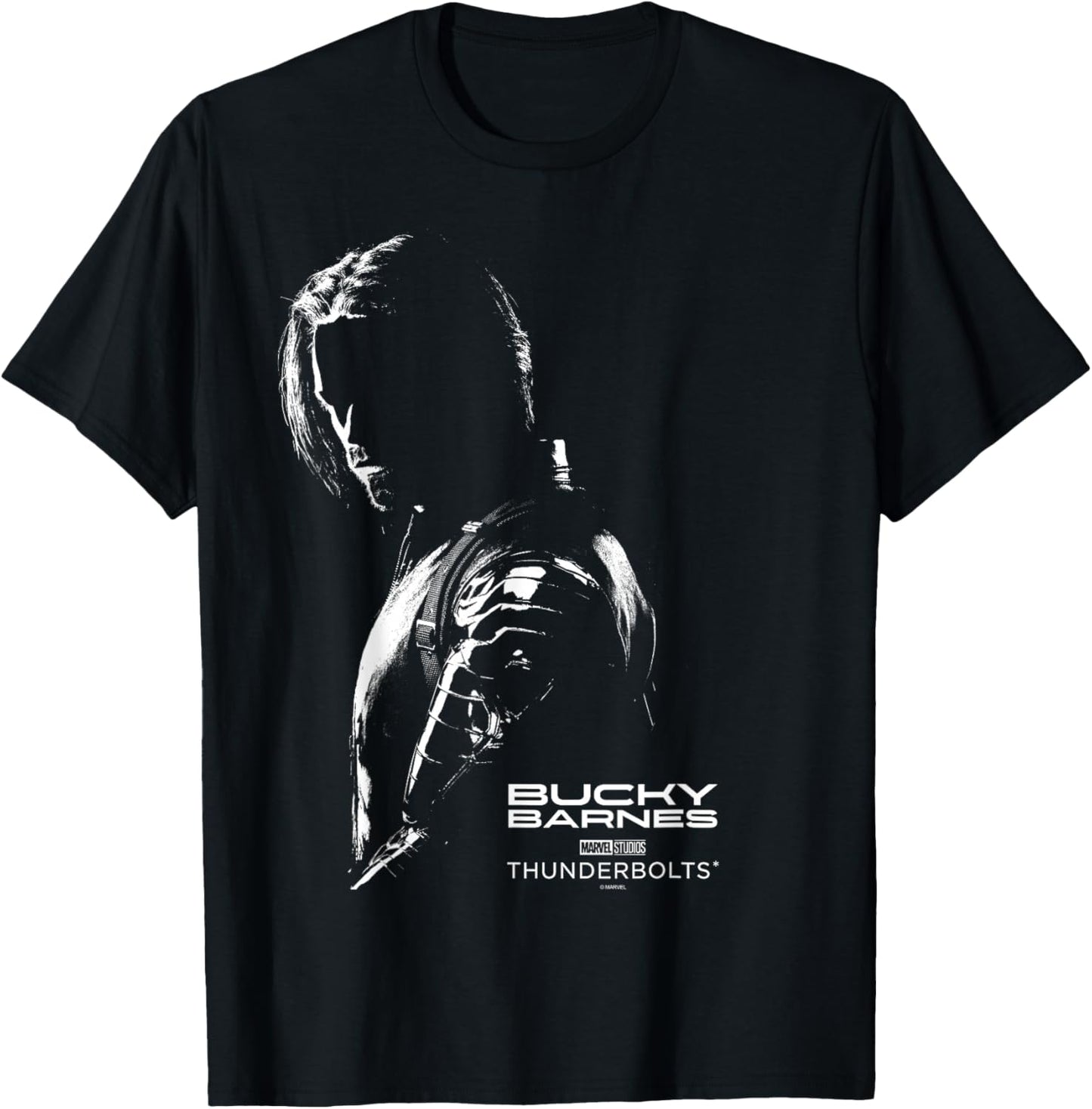 Marvel's Thunderbolts - Bucky Barnes Silhouette T-Shirt - T-Shirt | Black