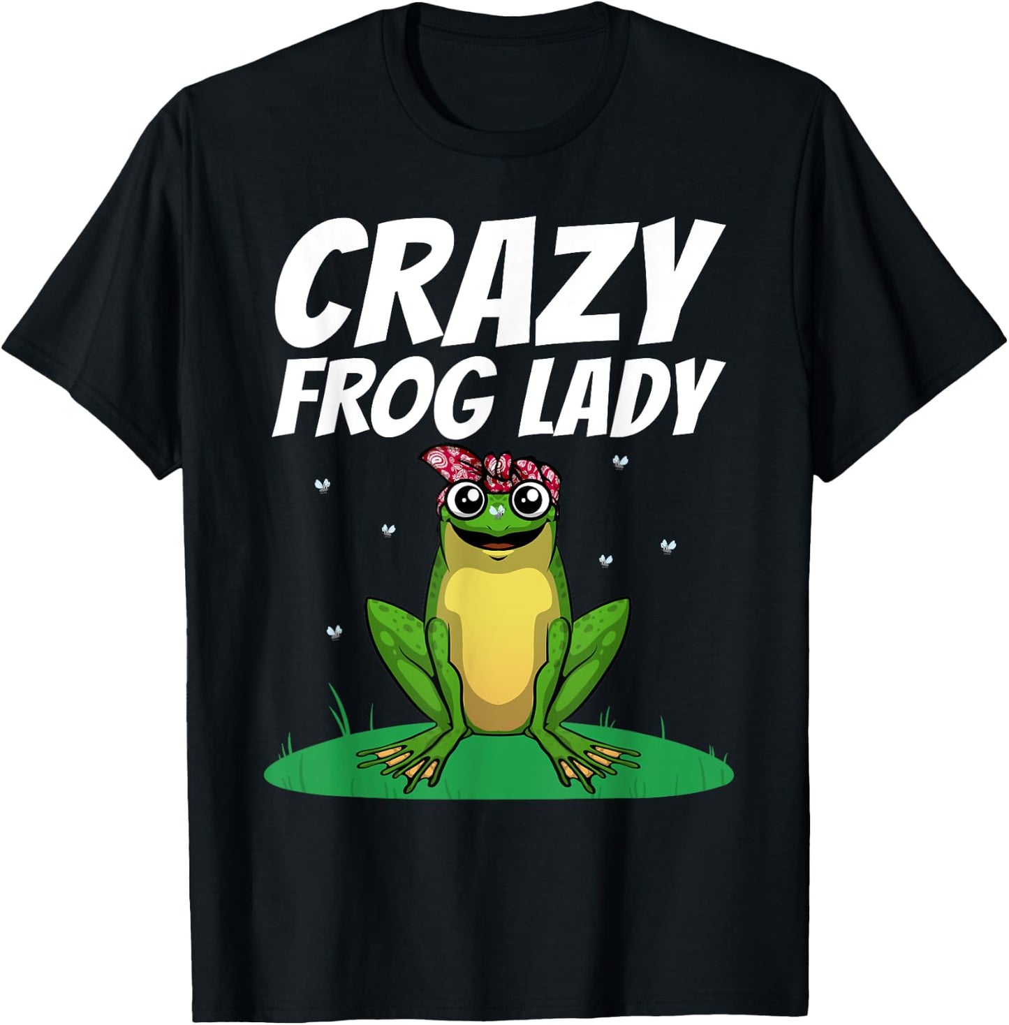Funny Frog Gift Frog Lover Accessories & Stuff Women's Black Cute Frog Design Girls Teens Frog Amphibian Lover T-Shirt - T-Shirt | Black