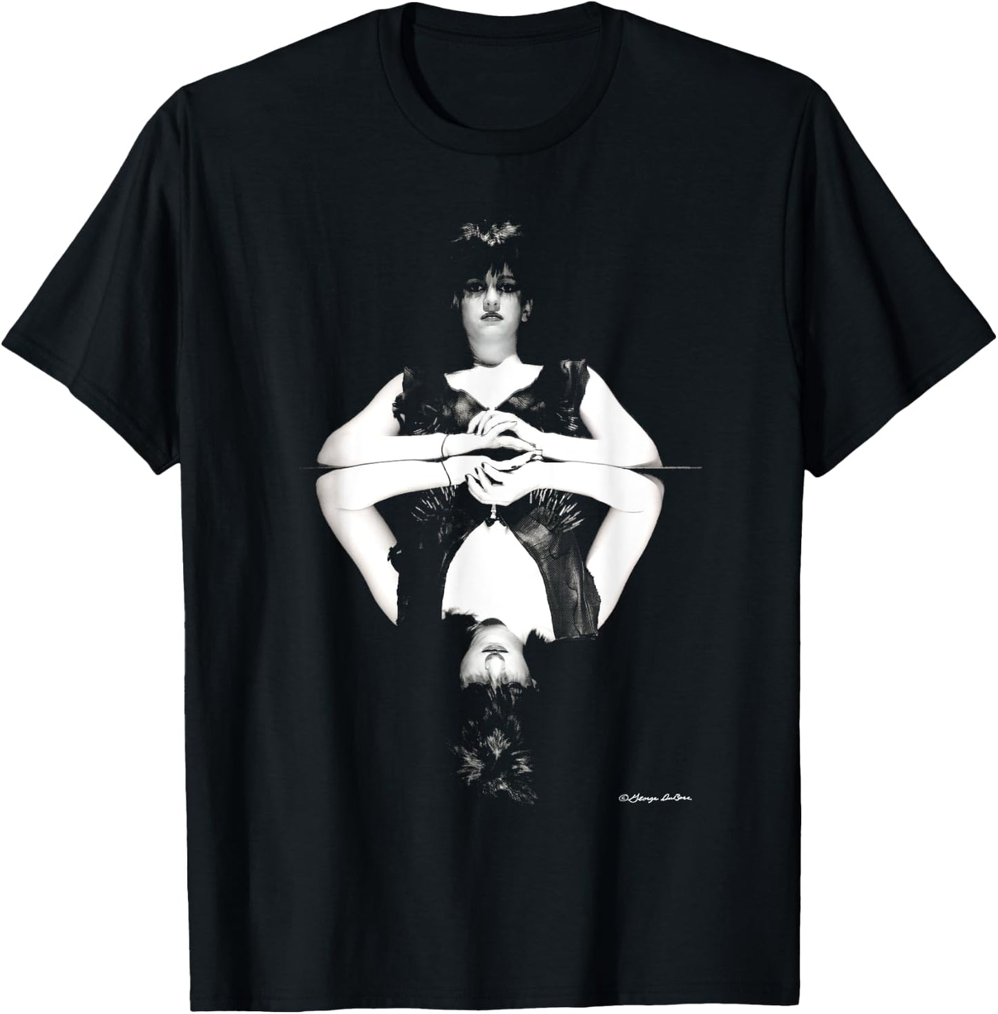 Lydia Lunch Queen Of Siam Outtake B&W By George DuBose T-Shirt - T-Shirt | Black