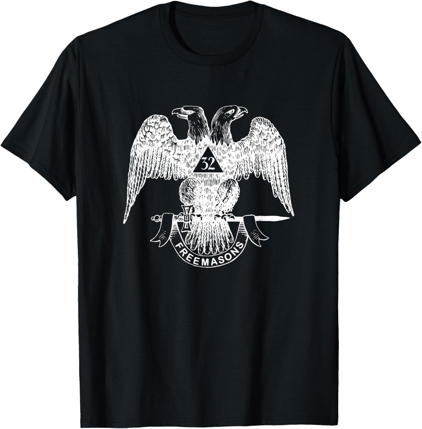 Scottish Rite Eagle 32nd Degree - Freemason Gifts T-Shirt - T-Shirt | Black