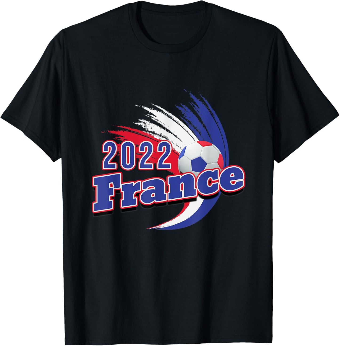 Les Bleus 2022 French Soccer France Vintage Retro Football T-Shirt - T-Shirt | Black