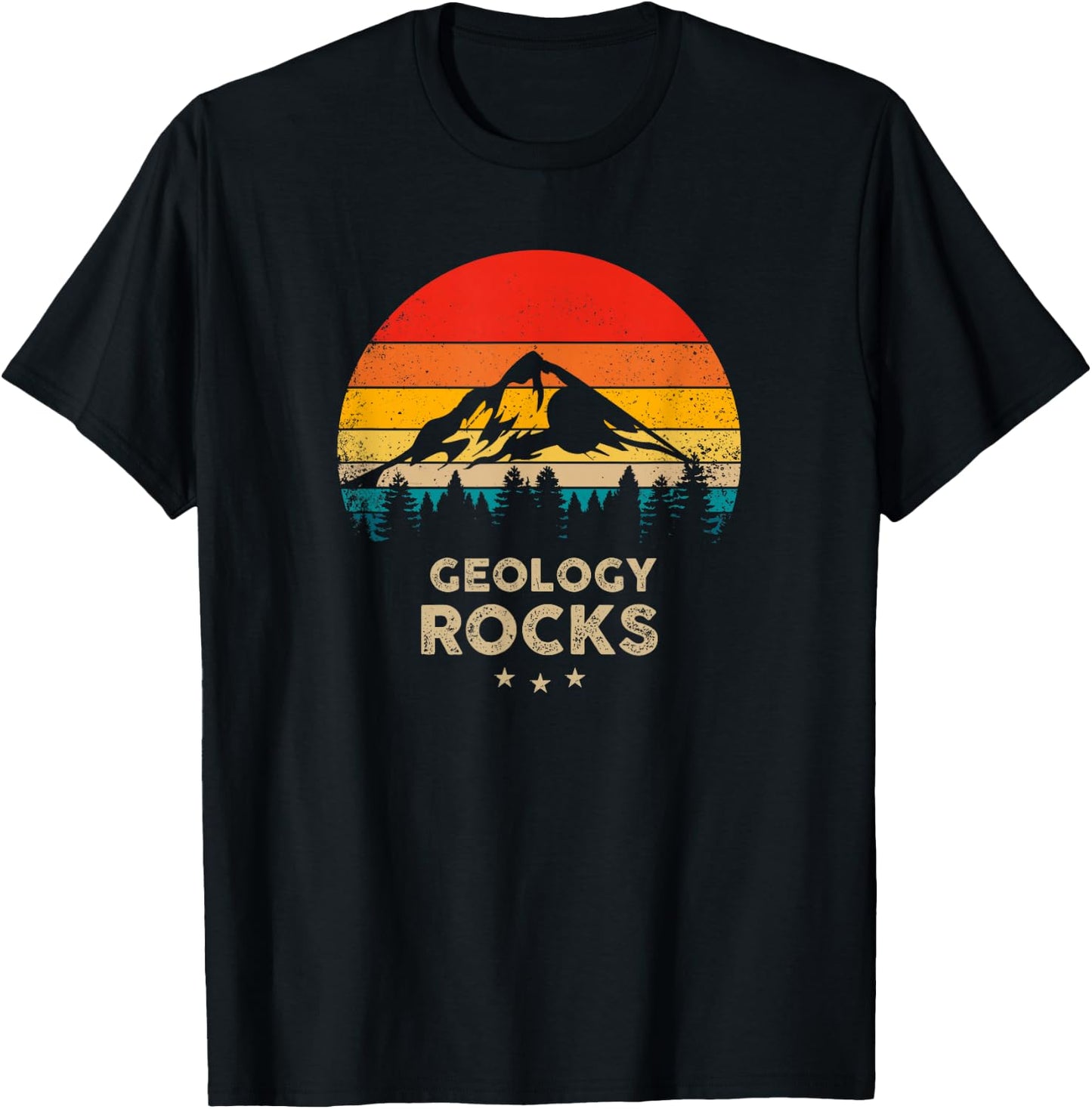 Geology Rocks - Funny Geologist Gift T-Shirt - T-Shirt | Black