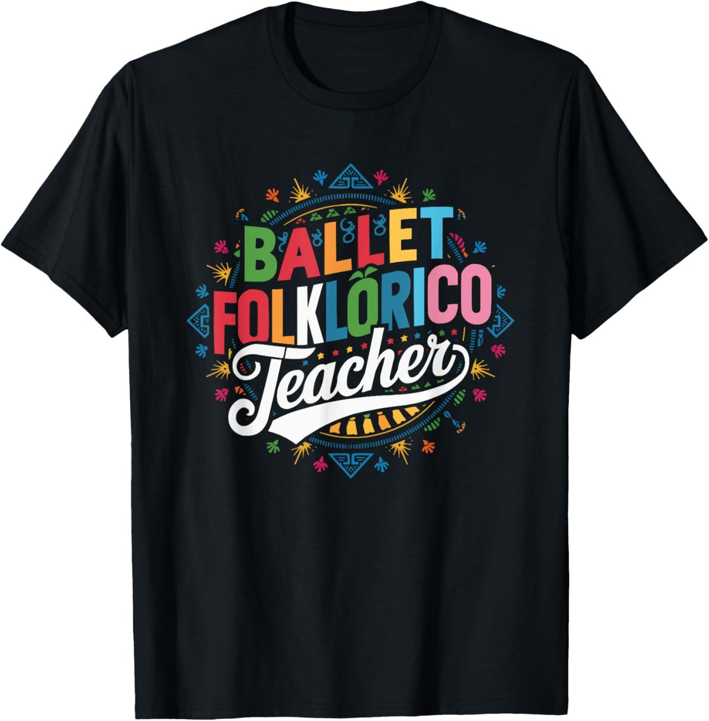 Ballet Folklorico Dancer Mexico Traditional Mexican Dance T-Shirt - T-Shirt | Black