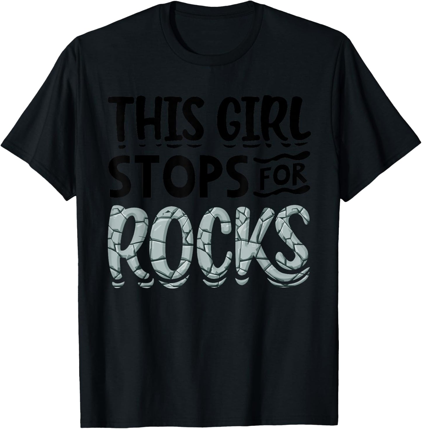 Funny Geology Gift Cool Rock Collecting Geologist T-Shirt - T-Shirt | Black