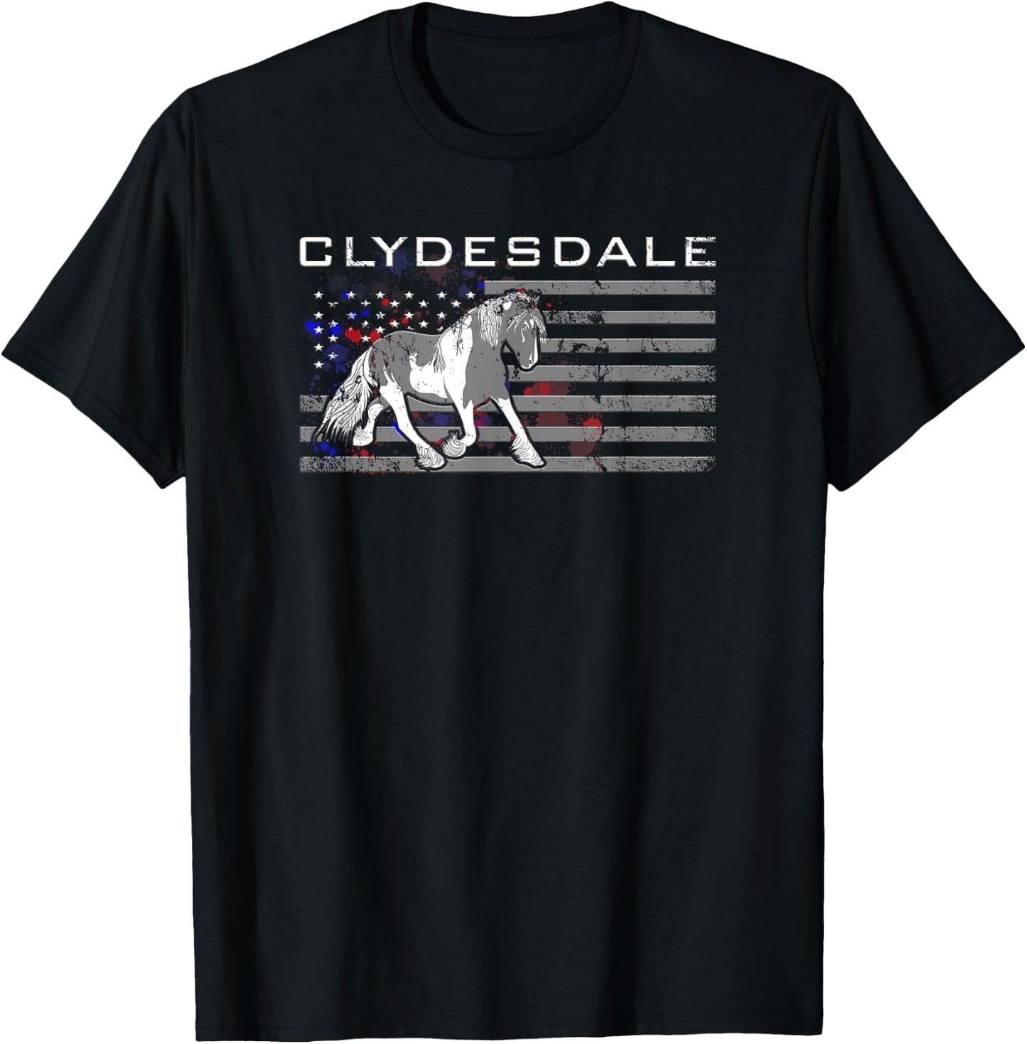 Equiteswear -Adults Black Cotton/Polyester Graphic - Small - Short Sleeve - Classic Fit - Christmas, Birthday - Horse Enthusiasts, Girls T-Shirt - T-Shirt | Black