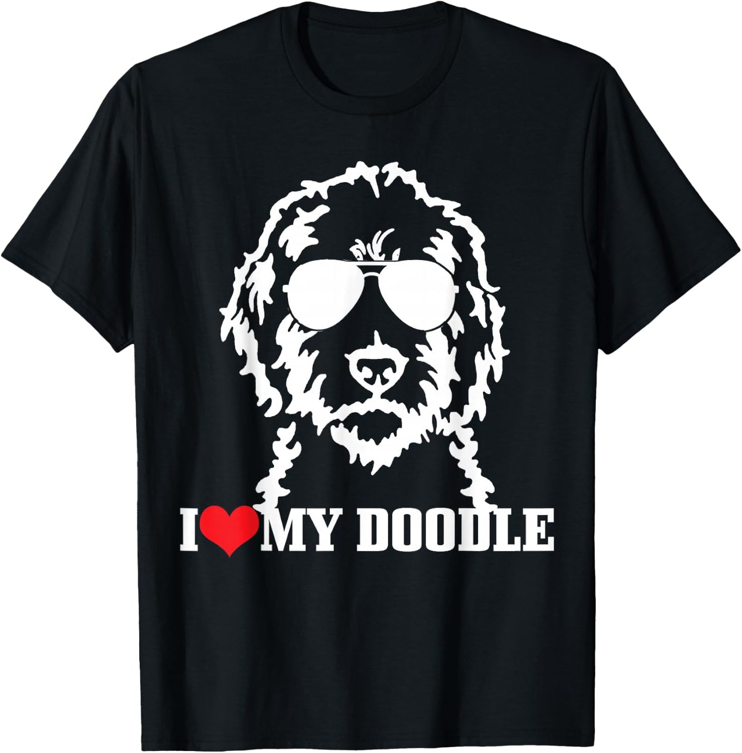 Goldendoodle I Love My Doodle Mom Labradoodle Dog Funny Gift T-Shirt - T-Shirt | Black