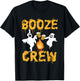 Booze Crew – Halloween Beer Drinke Ghost Camping Lover T-Shirt - T-Shirt | Black