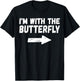 I'm with the Butterfly T Shirt - Butterfly Catcher Costume T-Shirt - T-Shirt | Black