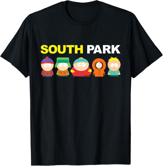South Park Group Shot T-Shirt - T-Shirt | Black
