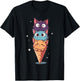 Kawaii Funny Men Women Girls Kids T-Shirt - T-Shirt | Black