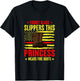 Firefighter Princess Girl Fire Fighter Women Fireman T-Shirt - T-Shirt | Black