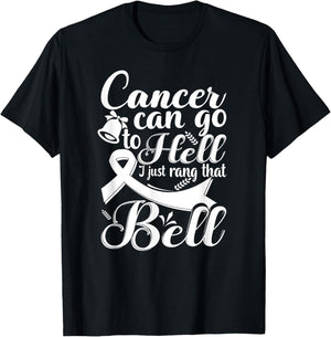 This Girl Got to Ring the Bell Chemo Grad Breast Cancer T-Shirt - T-Shirt | Black