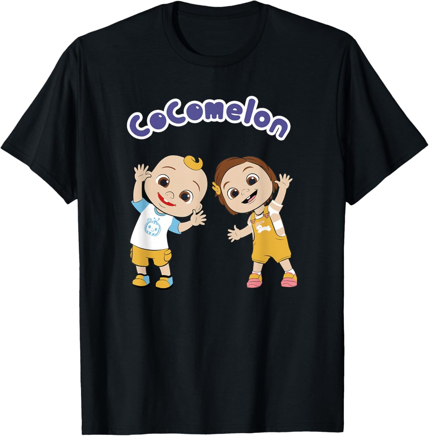 CoComelon Classic Children Double Dancing T-Shirt - T-Shirt | Black