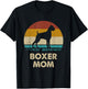 Boxer Mom Boxer Dog Lovers Gift Funny Boxer Mama T-Shirt - T-Shirt | Black