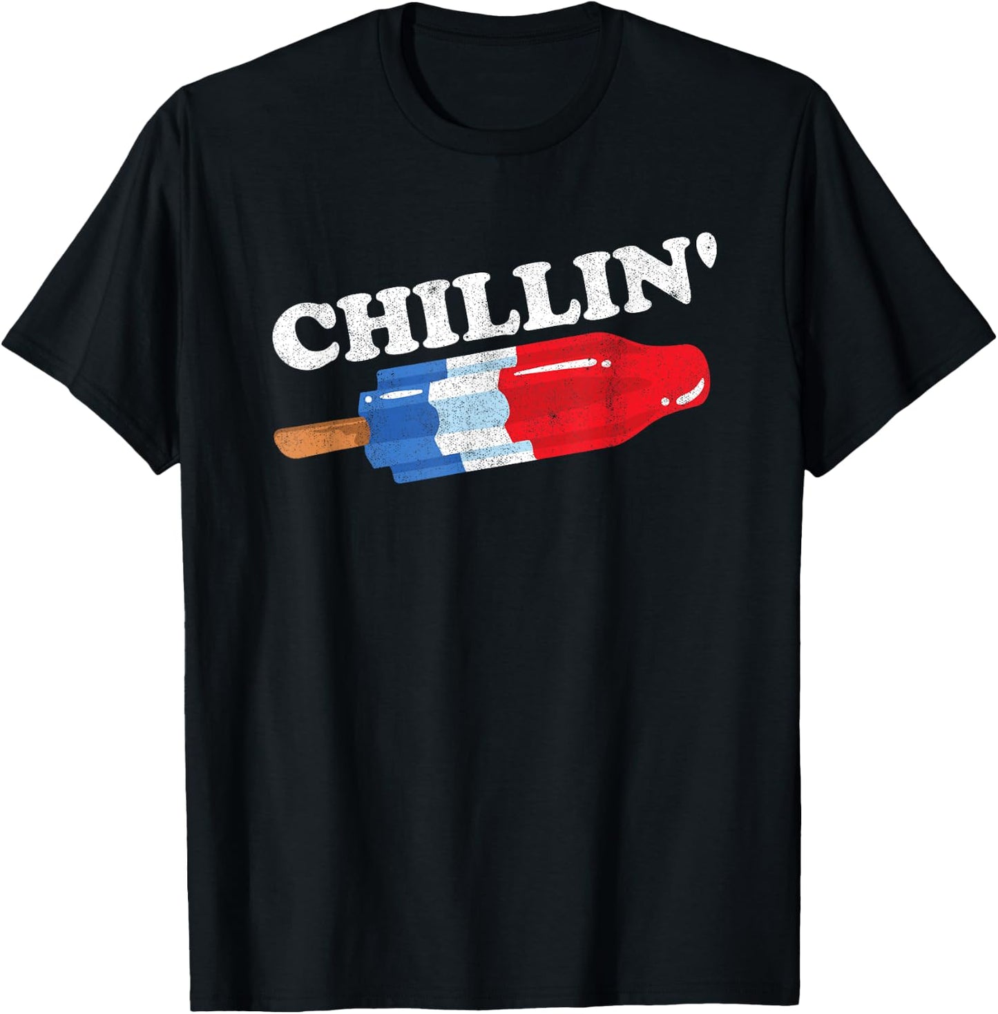 Summer Popsicle Chillin Funny Bomb Retro 80s Pop Gift T-Shirt - T-Shirt | Black