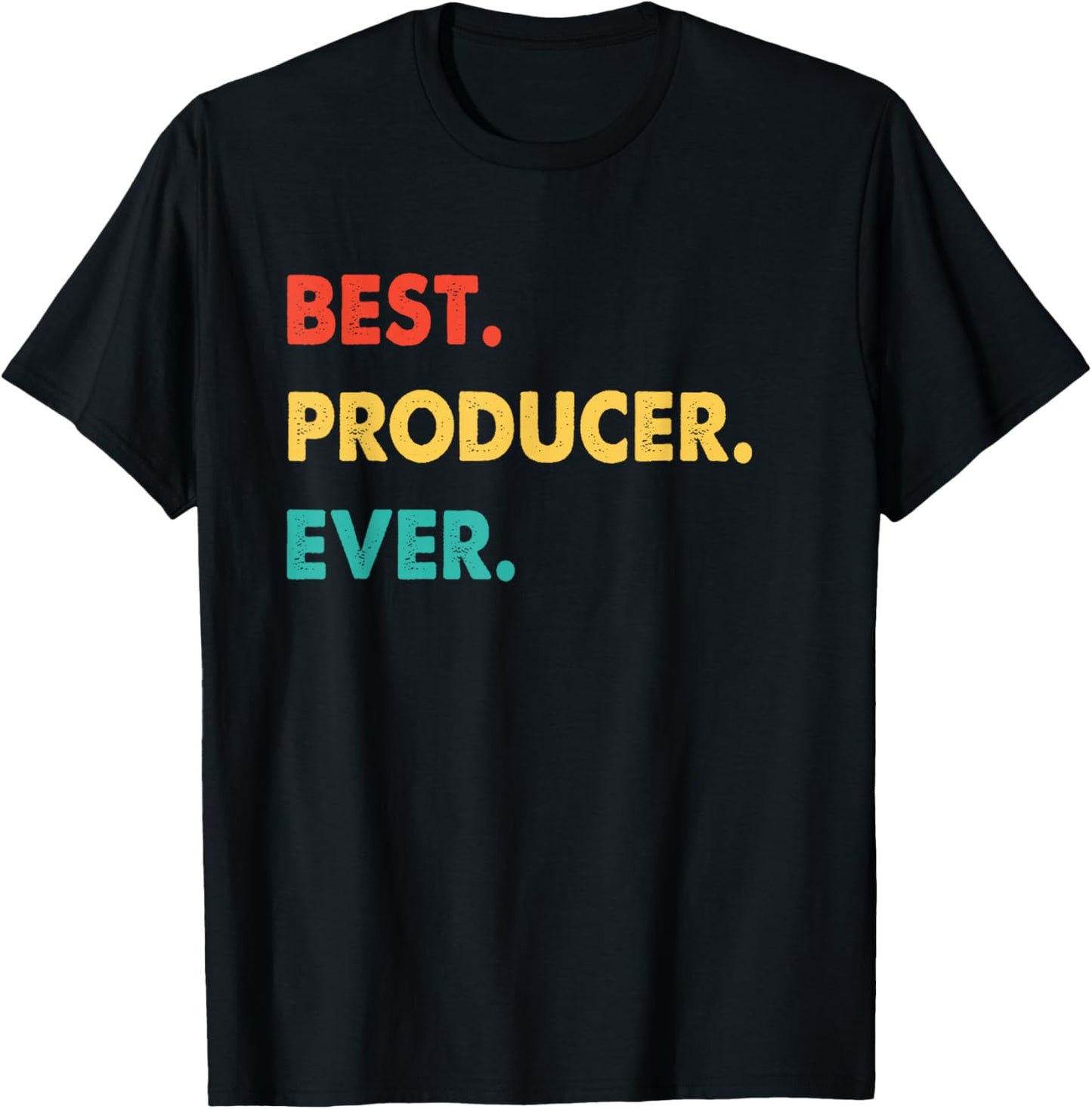 Producer Profession Retro Best Producer Ever T-Shirt - T-Shirt | Black