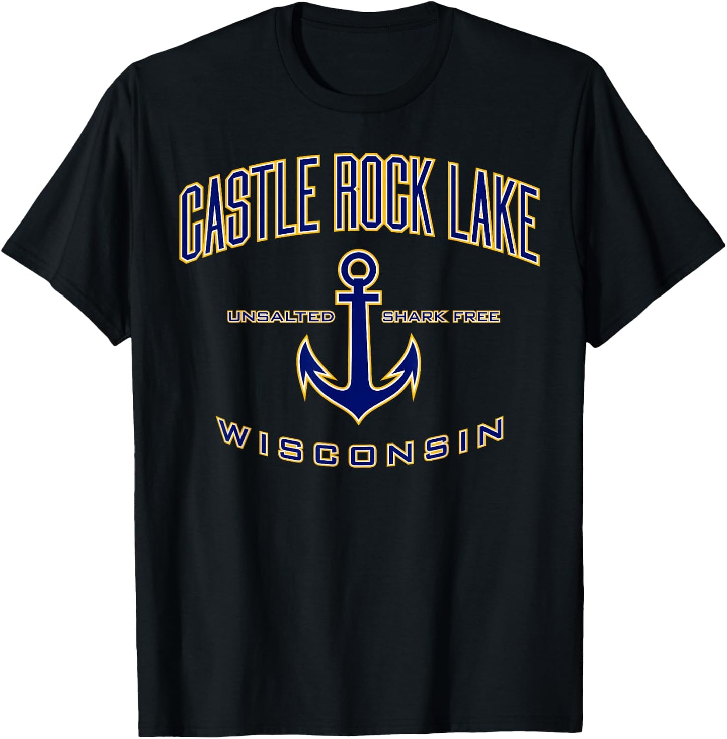 Castle Rock Lake WI Shirt , Men, Girls & Boys T-Shirt - T-Shirt | Black