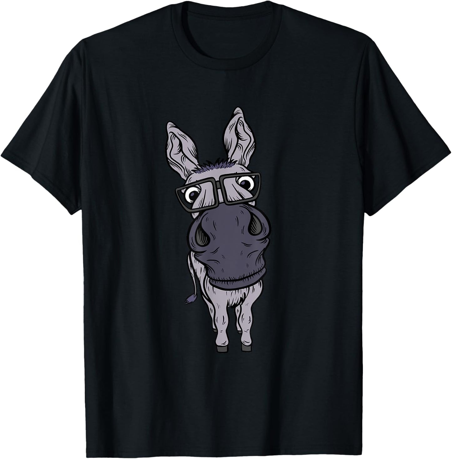 Funny Smart House Donkey Farm Horse Mule Pack Animal Donkey T-Shirt - T-Shirt | Black