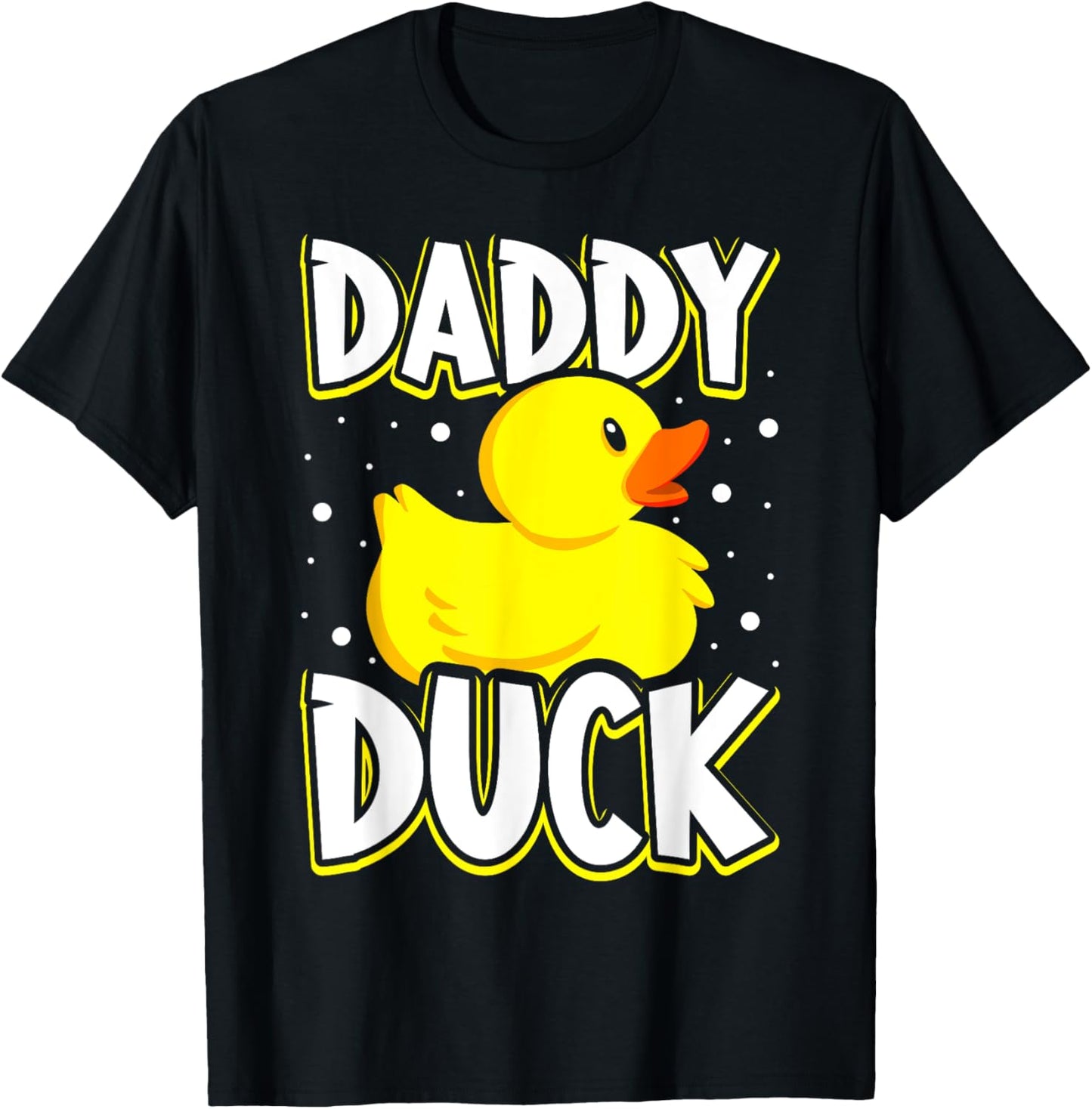 Daddy Duck Rubber Duck Dad T-Shirt - T-Shirt | Black