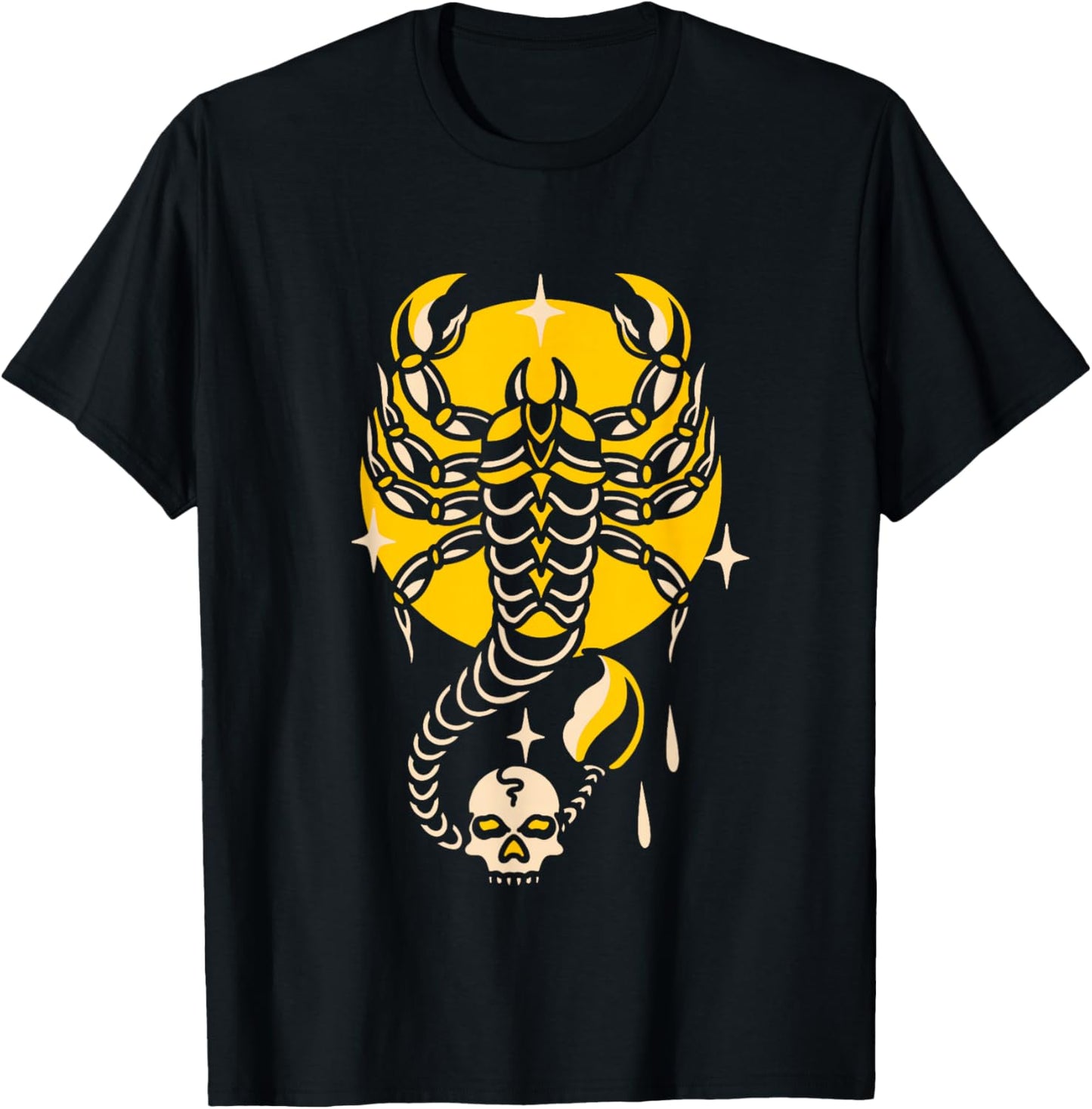 Vintage Traditional Tattoo Flash Old School Tattoo Artist T-Shirt - T-Shirt | Black