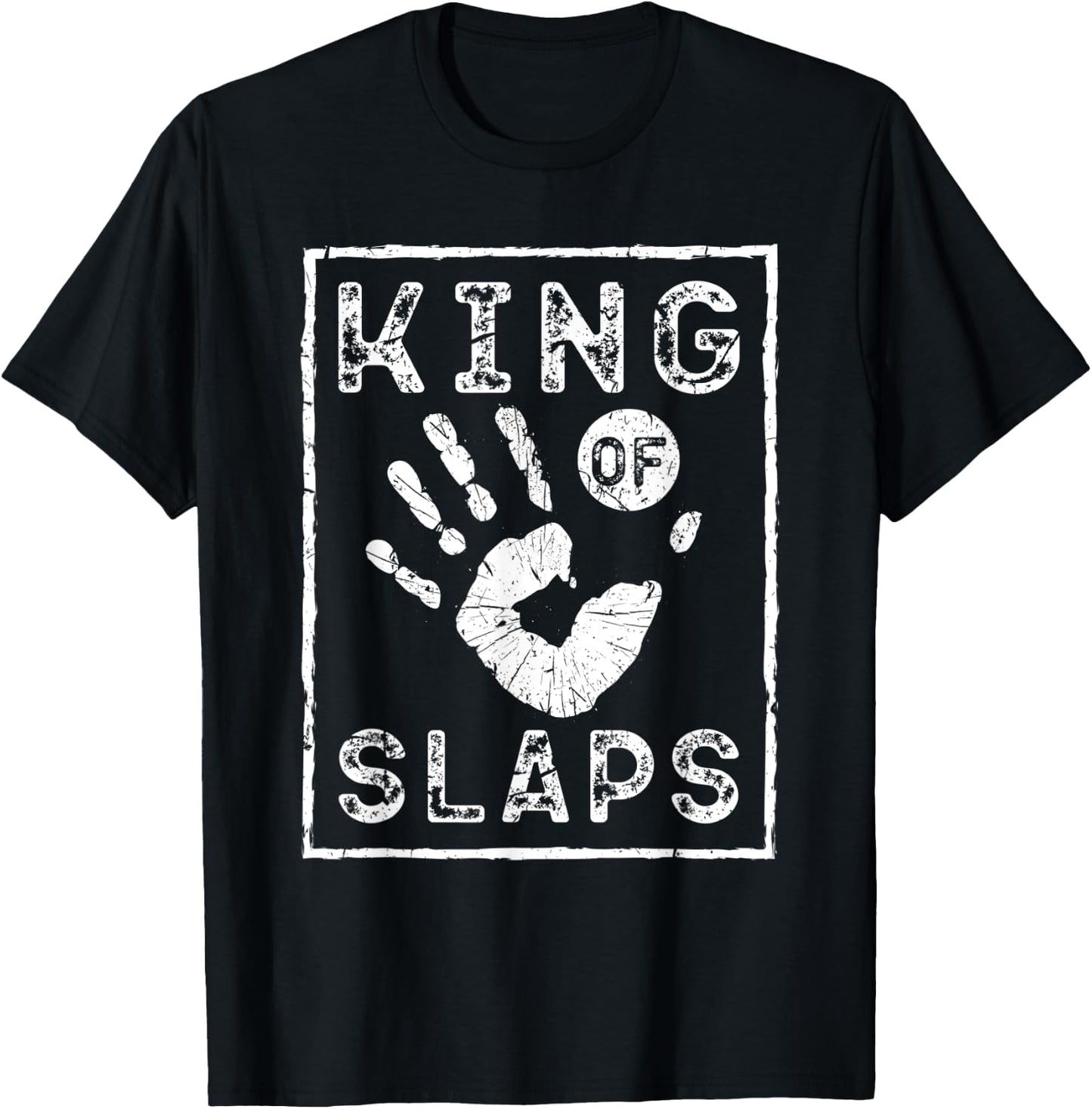 Slap Fight, King Of Slaps, Vintage Slap Fighting T-Shirt - T-Shirt | Black
