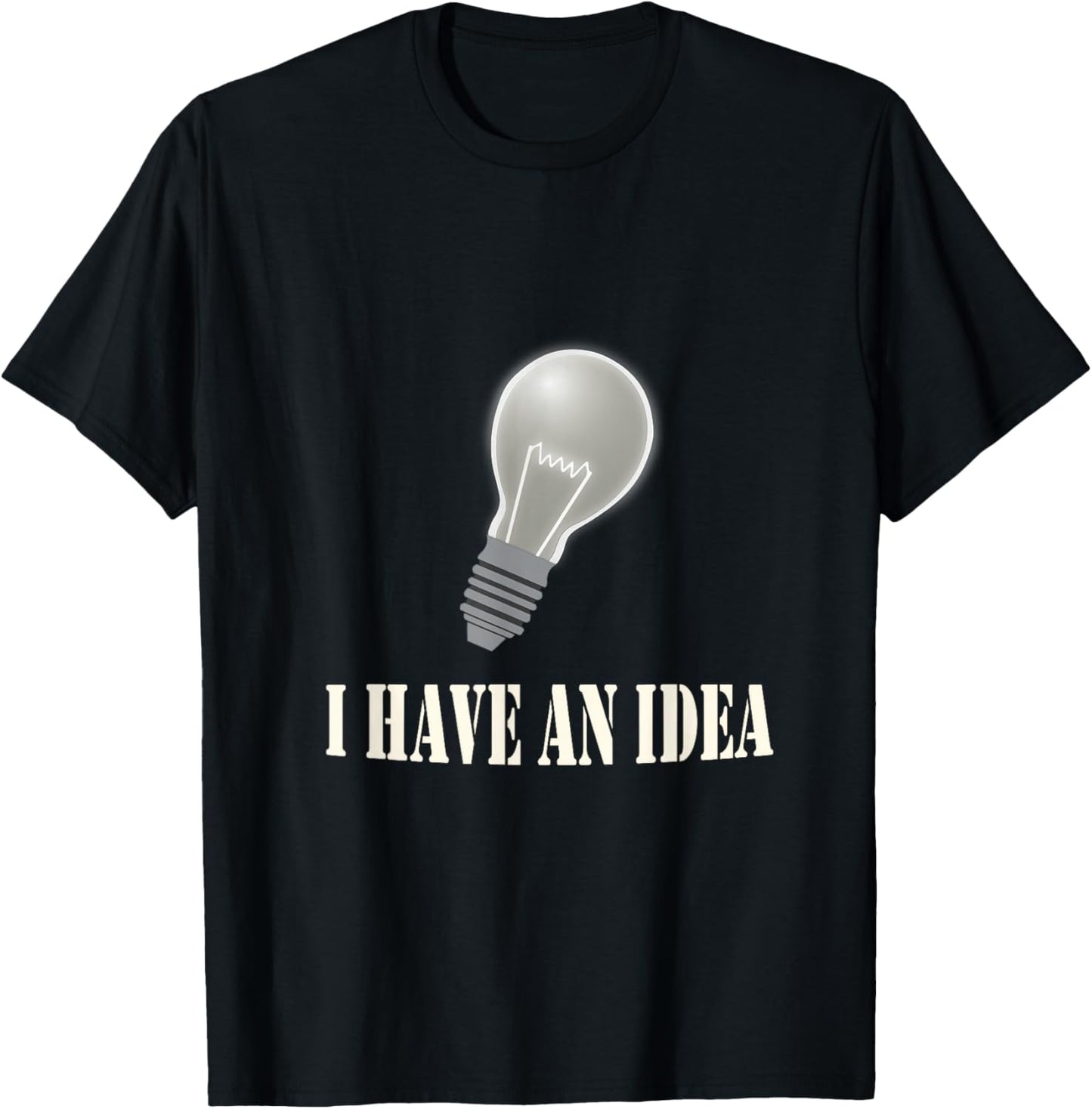 Ich habe eine Idee | Lamp T-Shirt - T-Shirt | Black