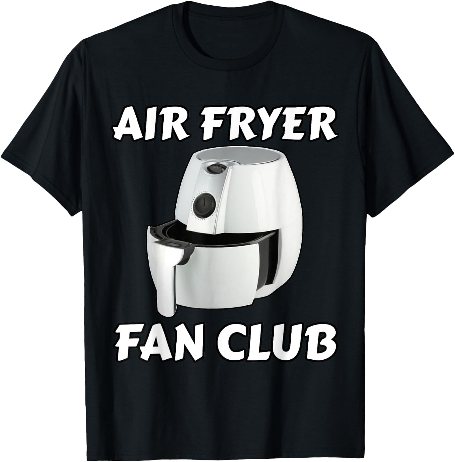 Air Fryer Fan Club - Air Fryer Chef T-Shirt - T-Shirt | Black